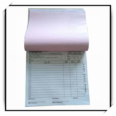 Custom Printed Receipt Books In China