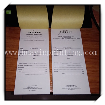 China Printer Supply Customized Receipt Books