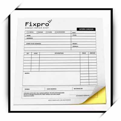 Factory Custom Purchase Order Books 3 Part