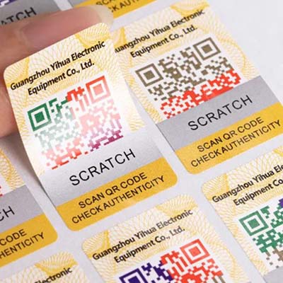 QR code sticker printing