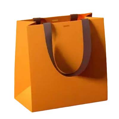 custom white cardboard paper bag
