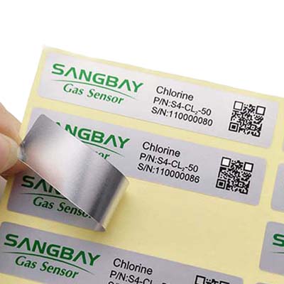 silver sticker printing