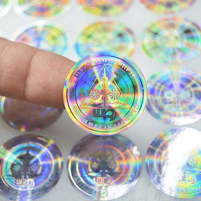custom laser security label anti-counterfeiting stickers